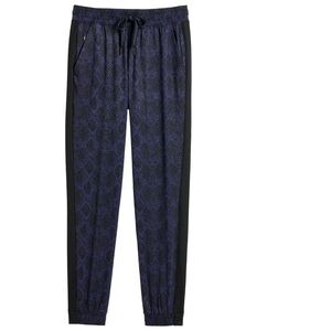 Athleta Printed Brooklyn Jogger Dress Blue Python